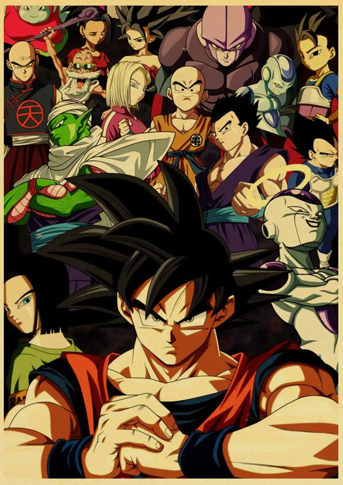 Японское аниме фильм Dragon Ball винтажные плакаты хорошего качества печатный плакат на стену в стиле ретро декоративная живопись для комнаты домашнего искусства - Цвет: E063
