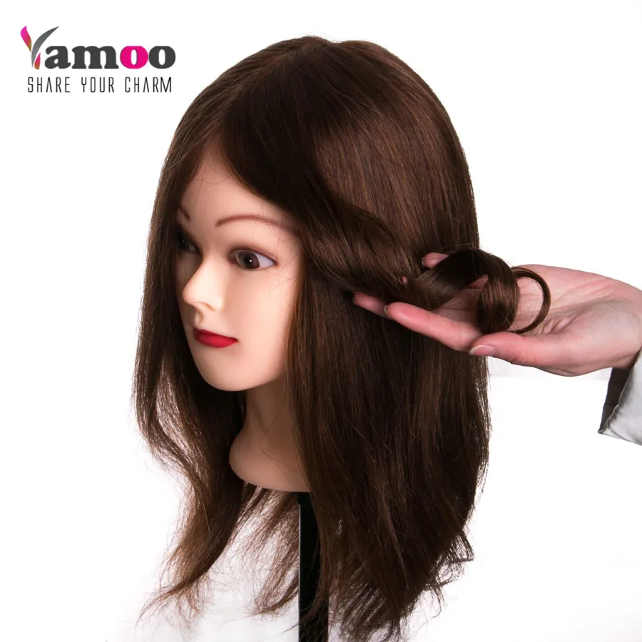 Кукла манекен для парикмахерских с натуральными волосами|hair head doll|doll for hairdresserhead