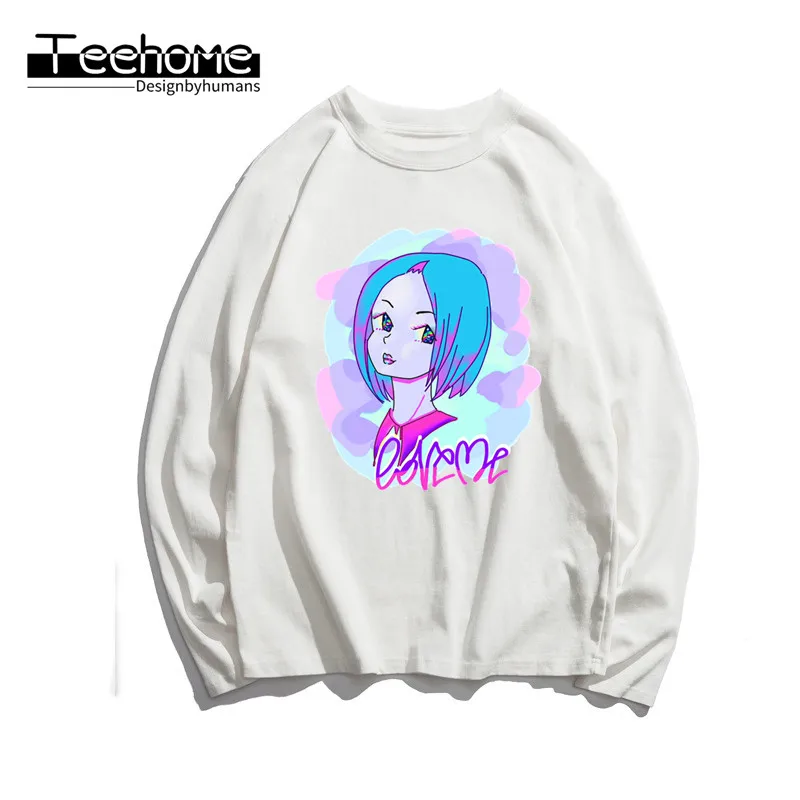 Мужская vaporwave awesome с длинным рукавом Осенняя мужская и женская футболка Harajuku