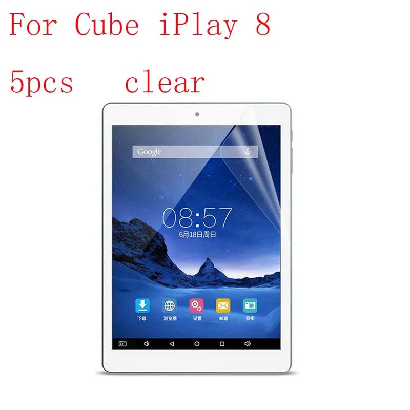 Прозрачная защитная пленка для ЖК экрана Cube iPlay 8 Взрывозащищенная мембрана 5 шт. в