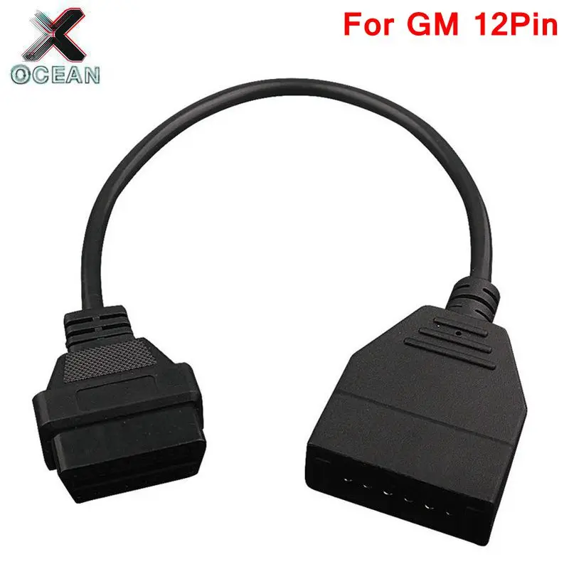 OBD2 адаптер для GM 12 pin мужской разъем для OBD2 16 Pin Женский Разъем Диагностика расширения кабель OBD1 OBD 2 кабель