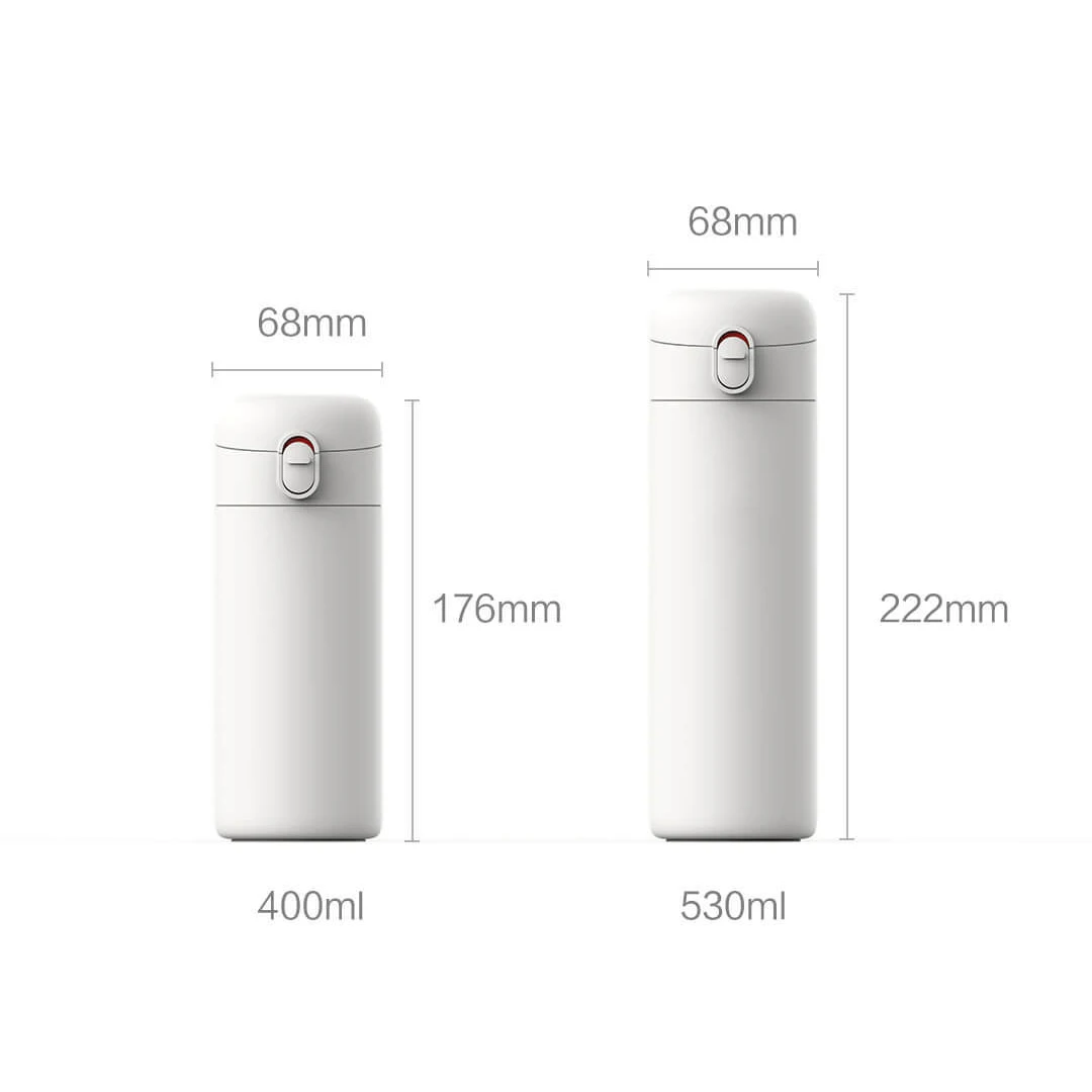 Оригинальная Xiaomi mi jia Pinlo, нержавеющая сталь, Вакуумная чашка, портативная, 24 часа, колба для воды, «Умная» бутылка, термос с одной рукой