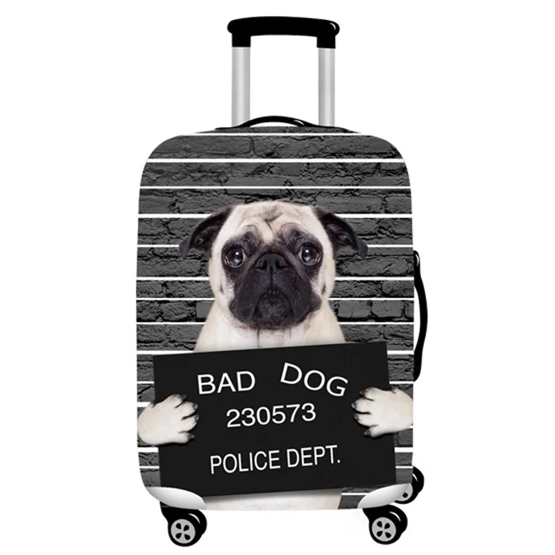 J Luggage Cover Джинсовый защитный чехол с изображением животных для багажа, эластичный Чехол для багажа, подходит для for18-32 дюймов, чехол Чехол, аксессуары для путешествий - Цвет: J Luggage Cover