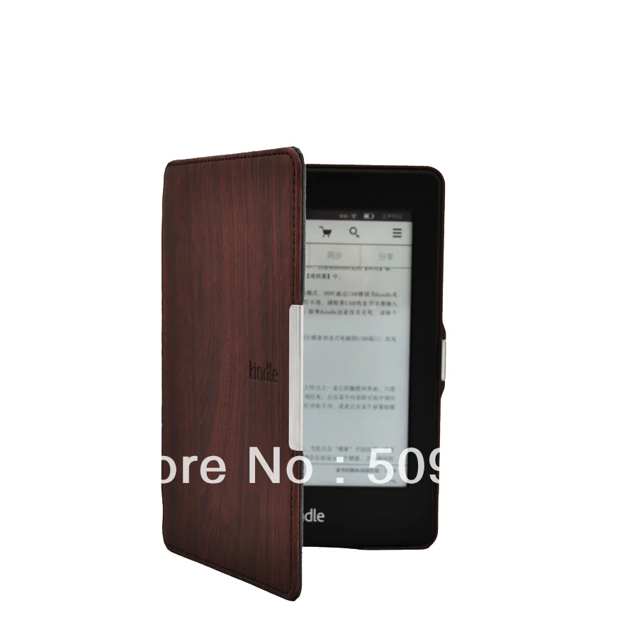 Чехол из искусственной кожи с рисунком под дерево для Amazon kindle paperwhite Wifi 3G |