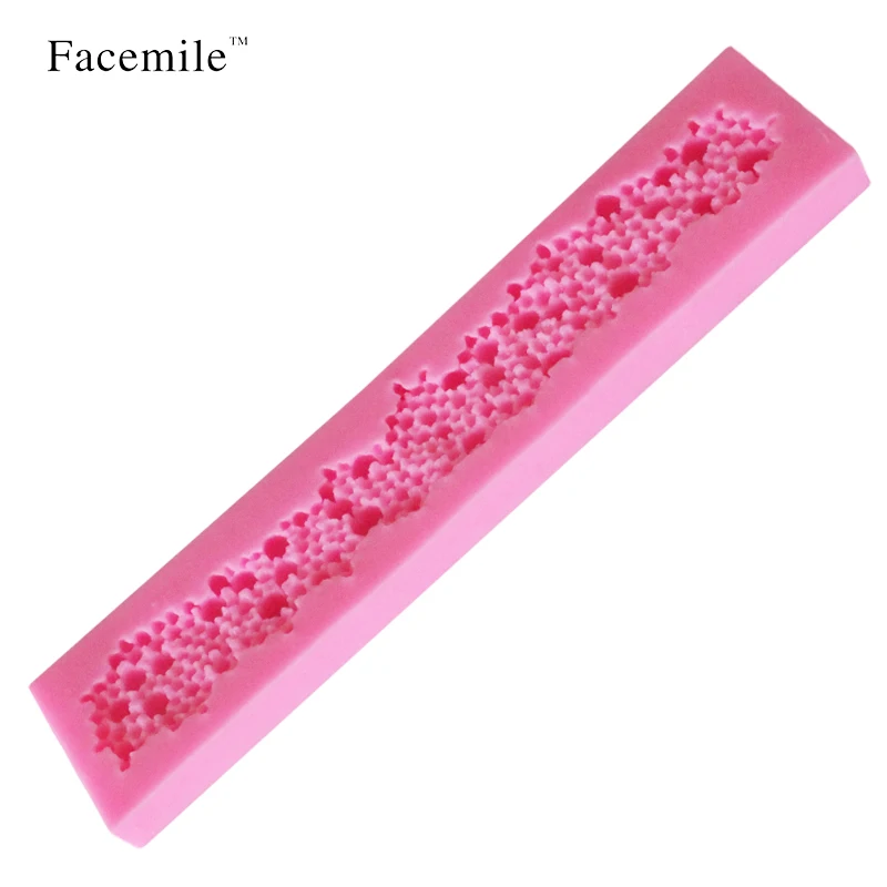 Facemile 20 5*4 5 см зеркальная жемчужная 3D силиконовая форма для помадки инструменты