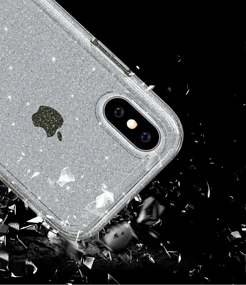 CHYI чехол для телефона, чехол для Iphone X, Xr, Xs Max, Роскошный Блестящий Мягкий силиконовый чехол для мобильного телефона, Розовый Модный чехол для Apple, подарки, чехол для девочек