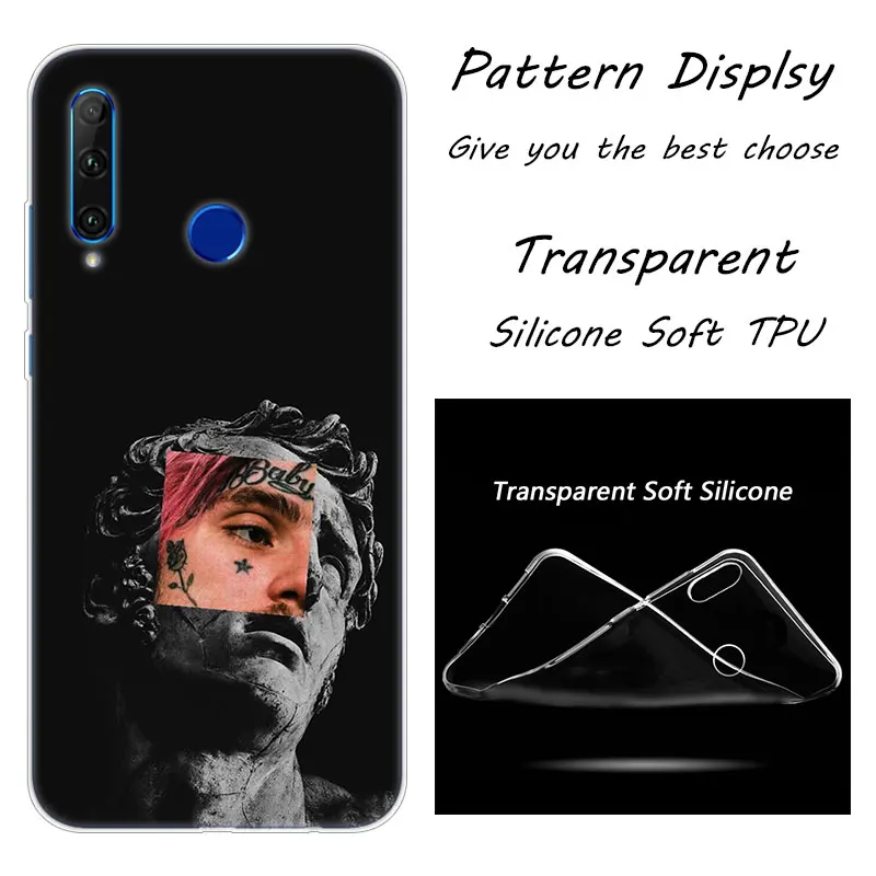 008 Горячий Lil Peep Rap Хип Мягкий силиконовый чехол для телефона huawei Honor 20 20i 10 9 8 Lite 8X 8C 8A 8S 7S 7A Pro View 20 Модный чехол - Цвет: 008