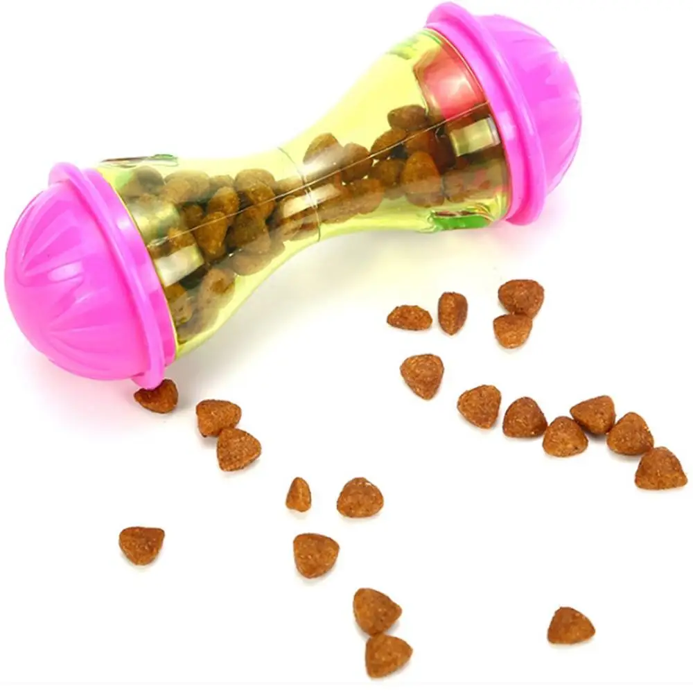 Pet Dog Fun Bowl Feeder Cat Feeding Toys Pets Tumbler Leakage Food Ball Pet Training Exercise Fun Bowl Gamelle Comedero Gato