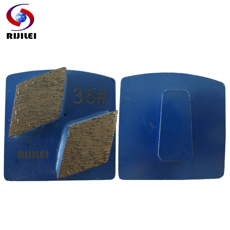 RIJILEI 12PSC/Set Redi-Lock Diamond Grinding Disk Scraper For Strong Magnetic Grinding Shoes Plate Of Concrete Floor  L30B