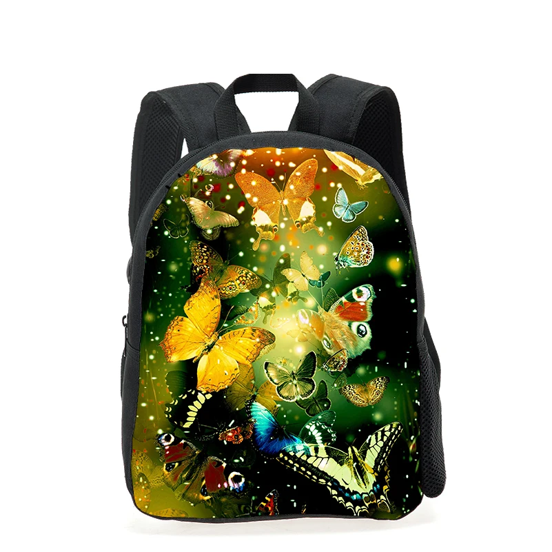 3D школьные сумки с принтом бабочки для маленьких девочек детский сад школьная