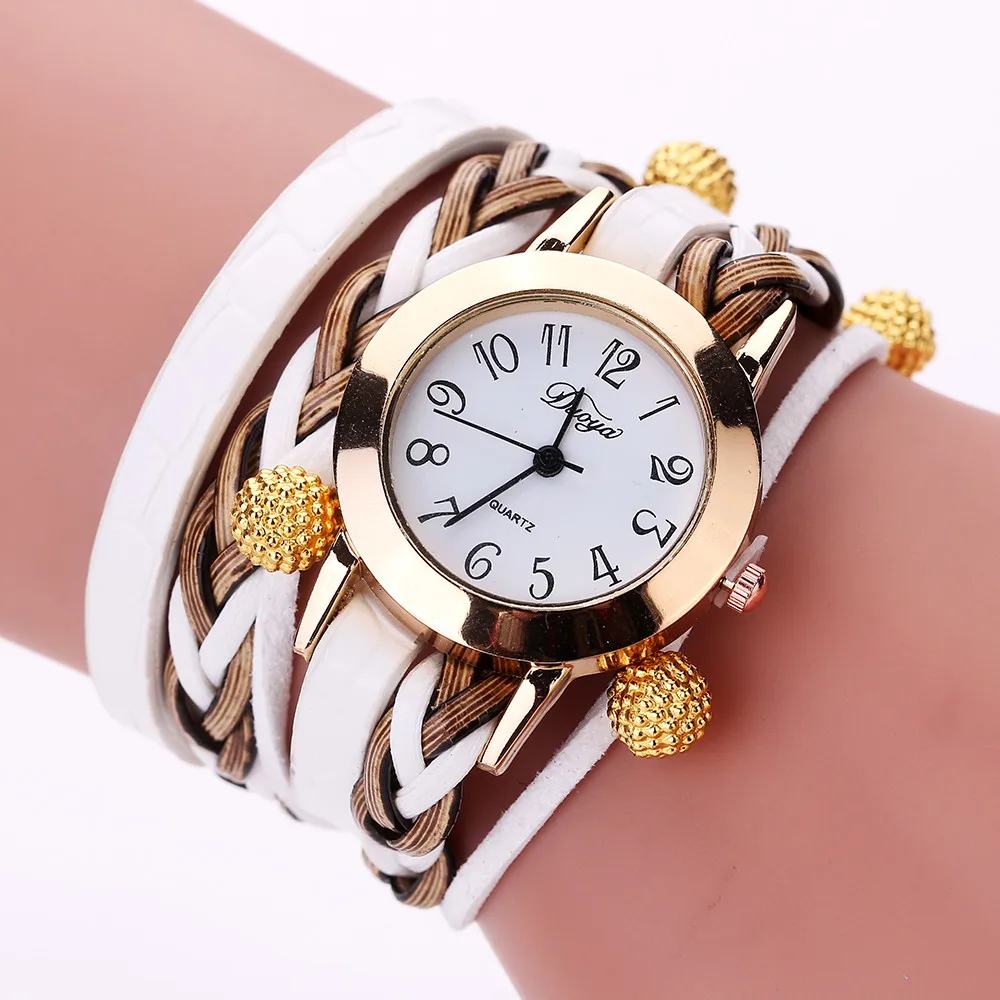 Роскошные брендовые часы женские часы-браслет винтажные наручные повседневные