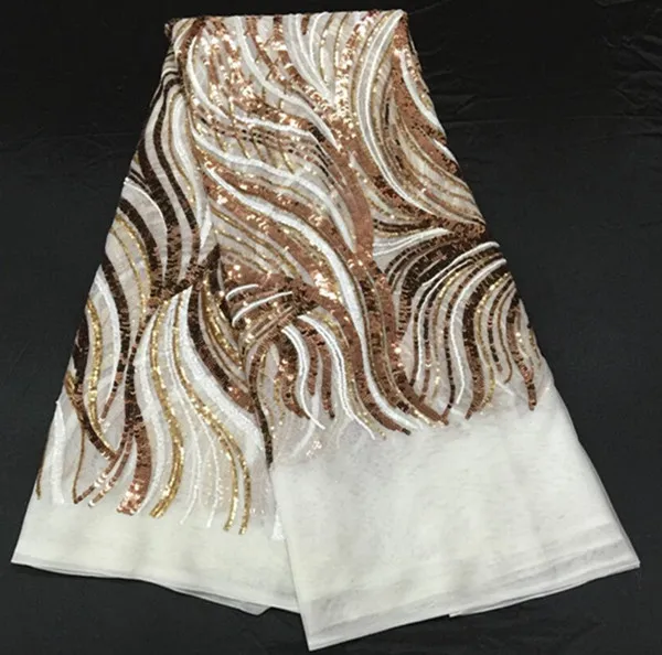 Высококачественная свадебная кружевная белая сетчатая ткань с зелеными +