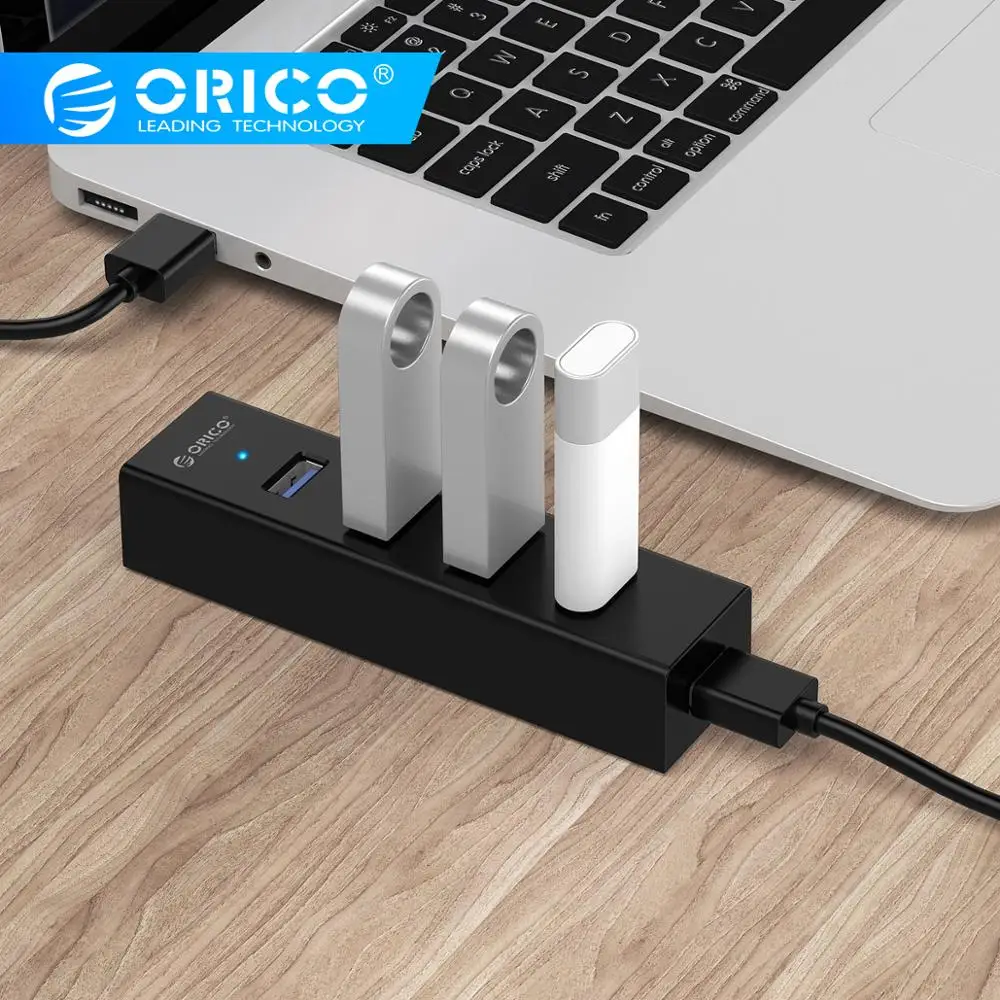 Высокоскоростной разветвитель ORICO USB 3 0 с 4 портами портативный OTG адаптер для Apple