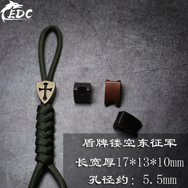 A105 титановый нож Подвеска со шнурком подвеска EDC Творческий Подвеска латунь фиолетовый Медь подвесной фонарик хвост веревки EDC гаджет