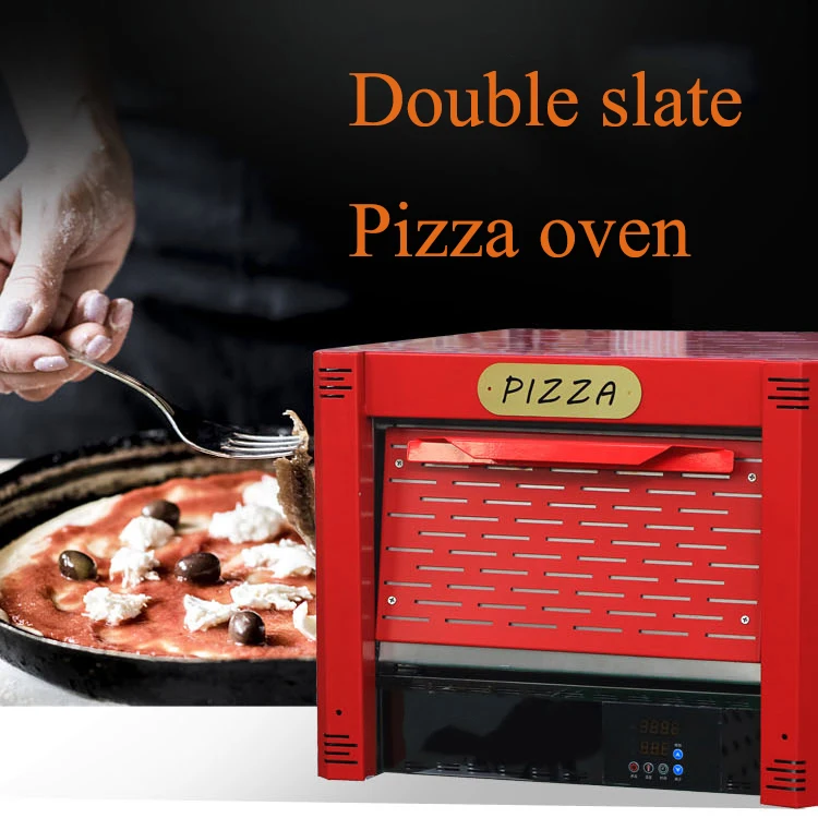 Итальянская квадратная печь для пиццы двухслойная электрическая машина