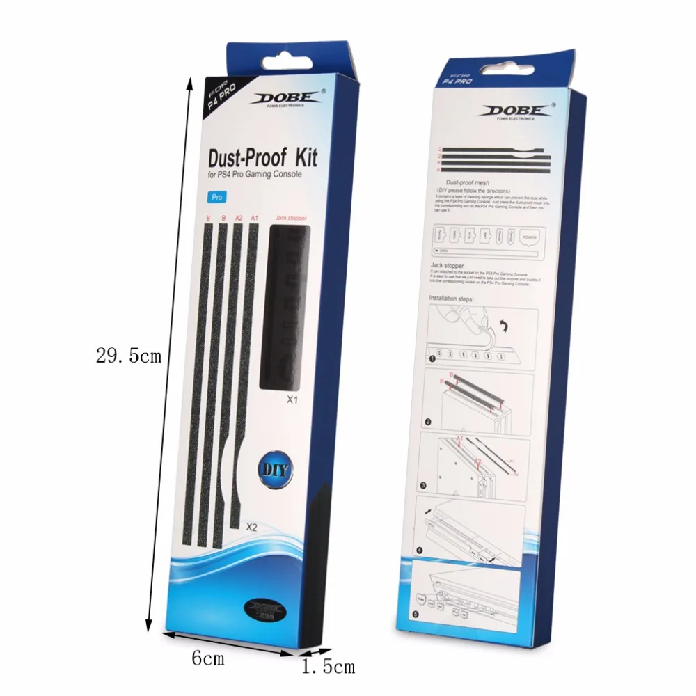 Пылезащитная крышка фильтр сетка Jack Пробка пакет пылезащитные наборы Подходит для Playstation 4 Pro для PS4 тонкий игровой консоли черный