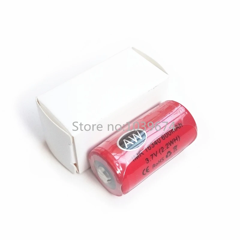16340 литий ионный аккумулятор 600mah 3 7 V 2.2WH заряжаемый сотового|Перезаряжаемые