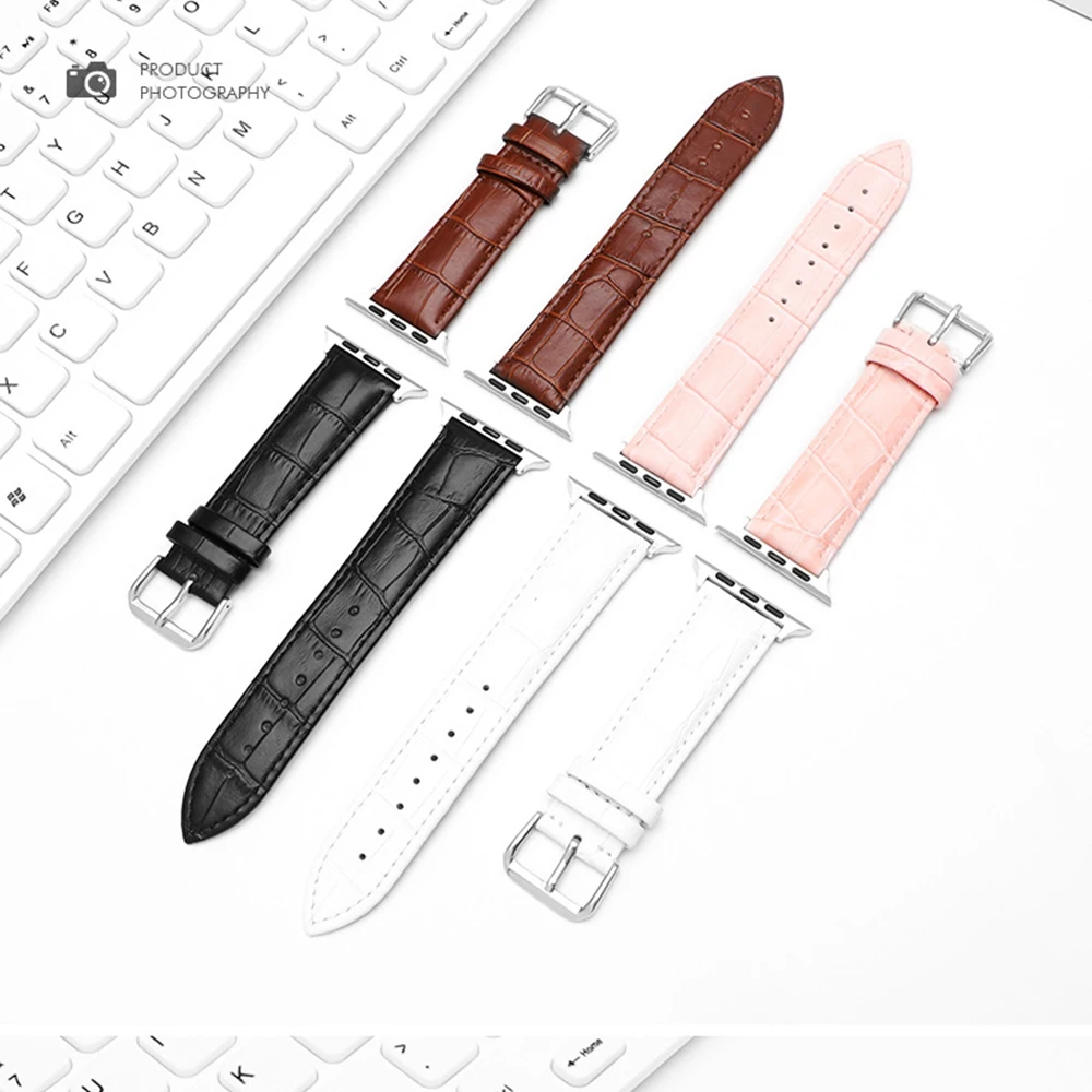 Ремешок из натуральной кожи для Apple Watch 1/2/3/4/5 40/44 мм 38/42 мм|Ремешки часов| |