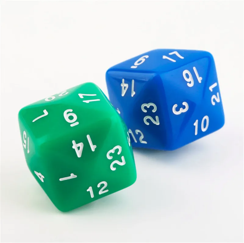 1pcs D24 Side Dice For Game Polyhedral 24 Face Multi Sided Acrylic for Board game | Спорт и развлечения