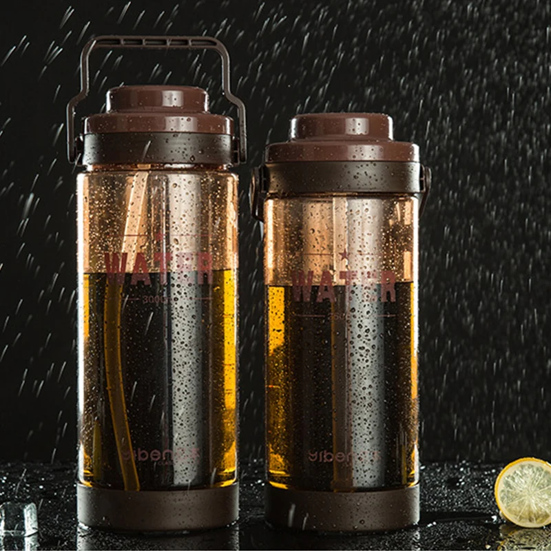 Пластиковый спортивный чайник большой емкости 3000 мл креативная и портативная