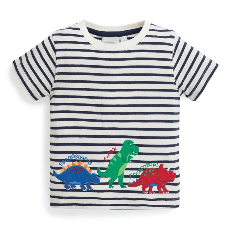 Новинка года; футболка для мальчиков; Camiseta; одежда для детей; Camisetas; детская одежда; футболки с динозавром; костюм; roupas infantis menino; одежда для малышей - Цвет: T7424 camiseta