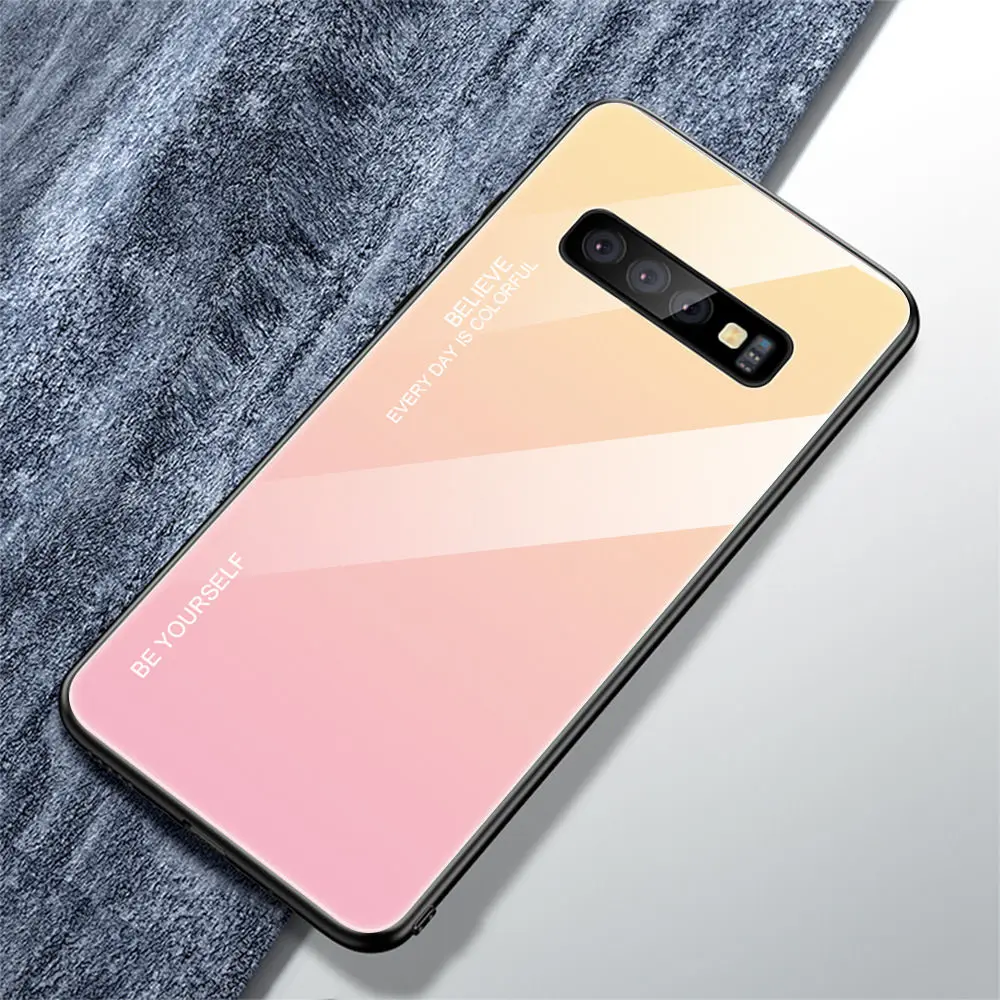 Градиентный чехол из закаленного стекла для Xiao mi Red mi Note 7 5 6 Pro Pocophone F1 mi 8 mi A2 Lite 6X 5X mi 9 SE 9 t, защитный чехол