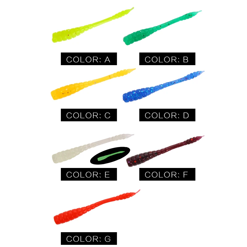 SEAPESCA 10pcs/set Soft Baits Wobblers Tails 45mm Quality Artificial Fishing Lures Swimbaits Pesca Isca Luminous Tackle YY343 | Спорт и