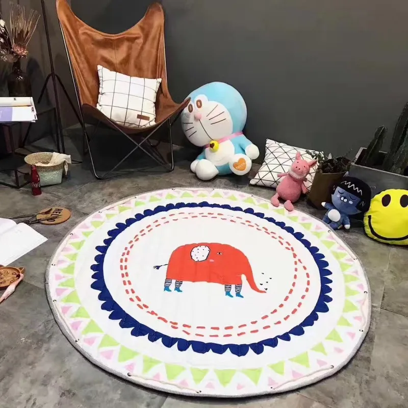 Игровой коврик для хранения круглый ползания младенцев детские игрушки сумка