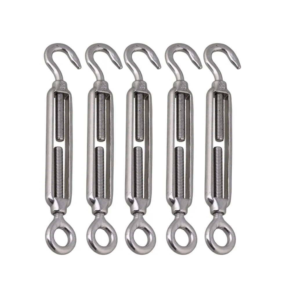 M5 крюк для кабелей из проволочного троса и поворотная стяжка нержавеющей стали 304