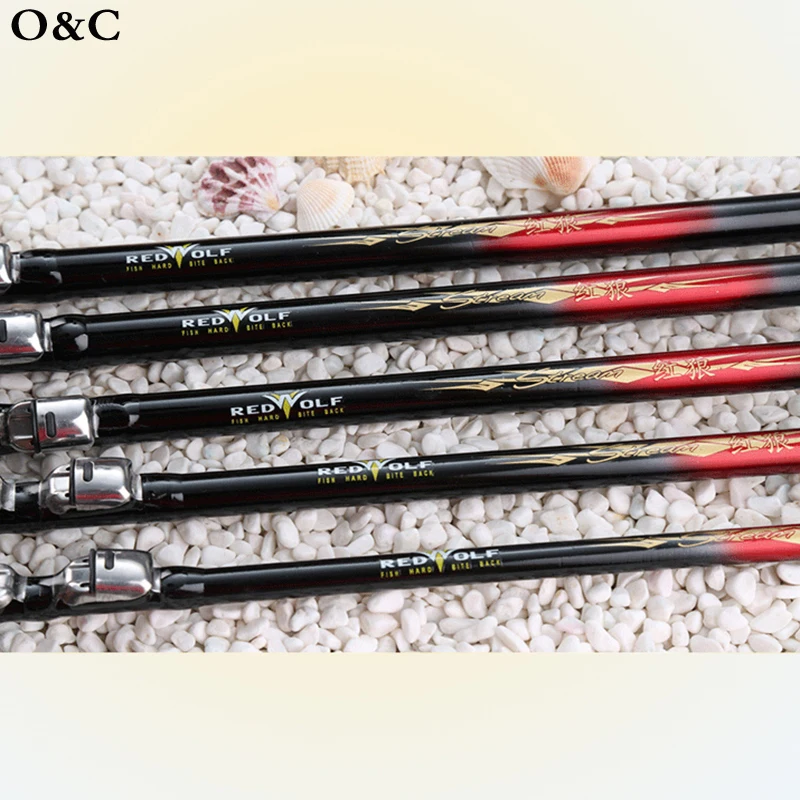 7.2 M Flexible Telescopic Carbon Fishing Rod Over Hard Stainless Steel Guide Ring Fly Spinnin Pole Set | Спорт и развлечения