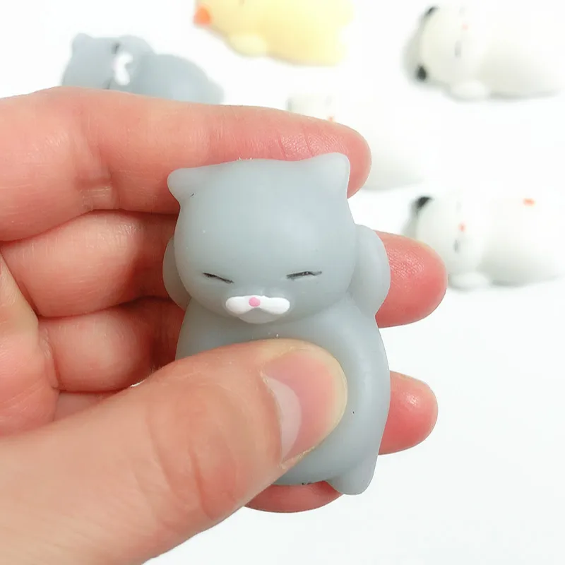 Милый мягкий Моти Cat медленно нарастающее при сжатии Исцеление дети весело Kawaii