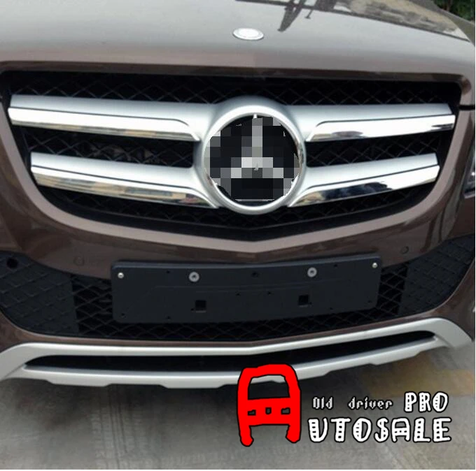 Для Mercedes Benz GLK Class X204 2013 2015 блестящая хромированная решетка из АБС пластика