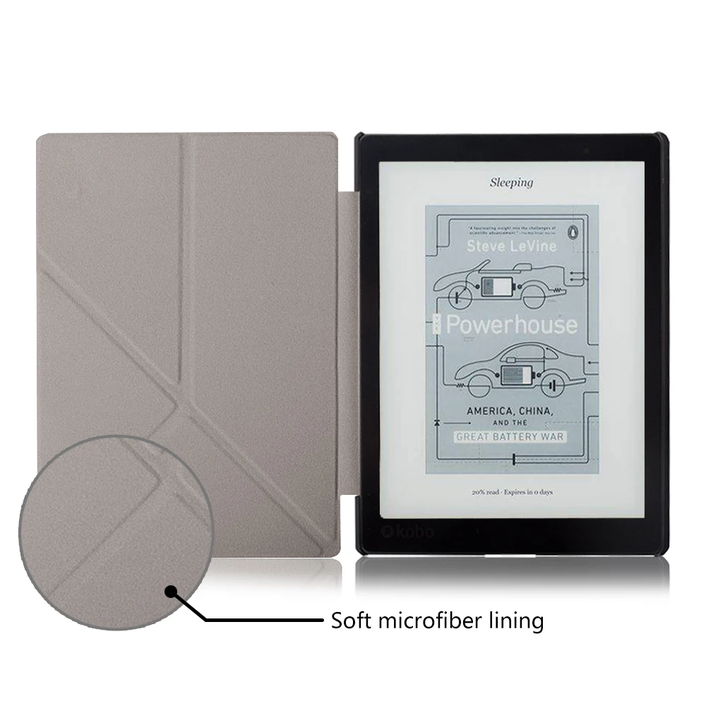 Тонкий чехол для Kobo Aura One кожаный с магнитной подставкой 7 8 дюймов защитный