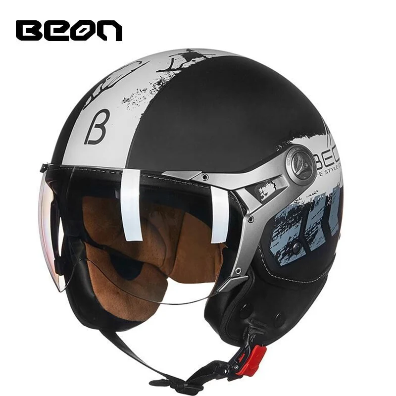 Beon винтажный мотоциклетный шлем capacete в горошек летние полушлемы для