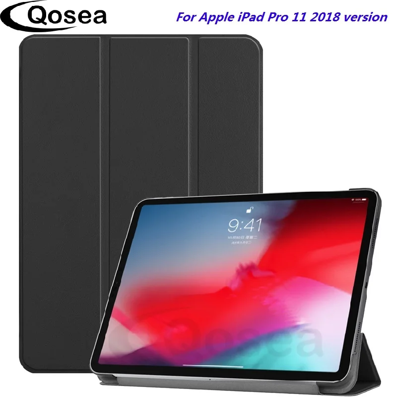 Чехол Qosea из искусственной кожи для Apple iPad Pro 11 2018 роскошный умный чехол подставка
