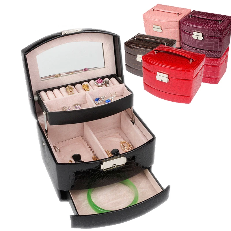 Платье принцессы-стильная коробочка для драгоценностей кожаный контейнер