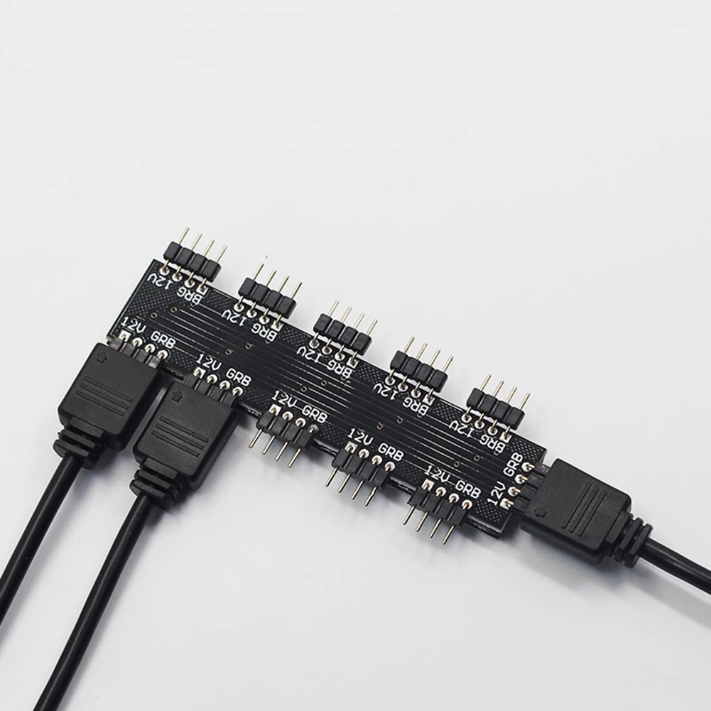 1 до 10 способ 12 В 4Pin ПК компьютер ЦП RGB охлаждающий вентилятор контроллер