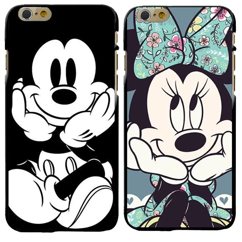 Minnie Mickey Mouse For iPhone X 5 5S SE 6 6S 7 8 Plus Case Fashion Cartoon Couple Lovers Funny Phone Soft TPU Cover Coque |