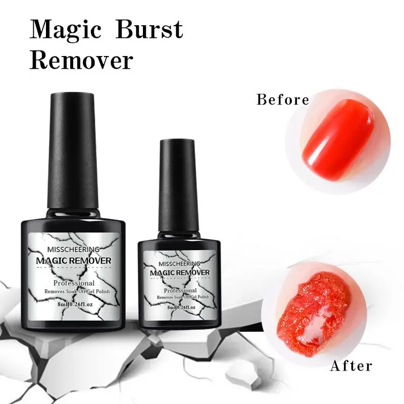 

8/15ML Polish Remover Burst Magic Remove Gel Liquid Sticky Layer Nail Art Soak off Nail Polish Degreaser Nail Art Primer Lacquer