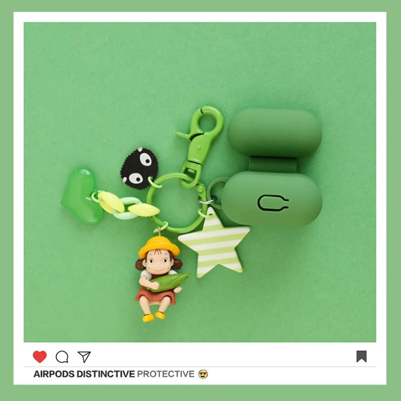 Милый мультяшный милый Декор для девочек беспроводной Bluetooth чехол наушников Apple