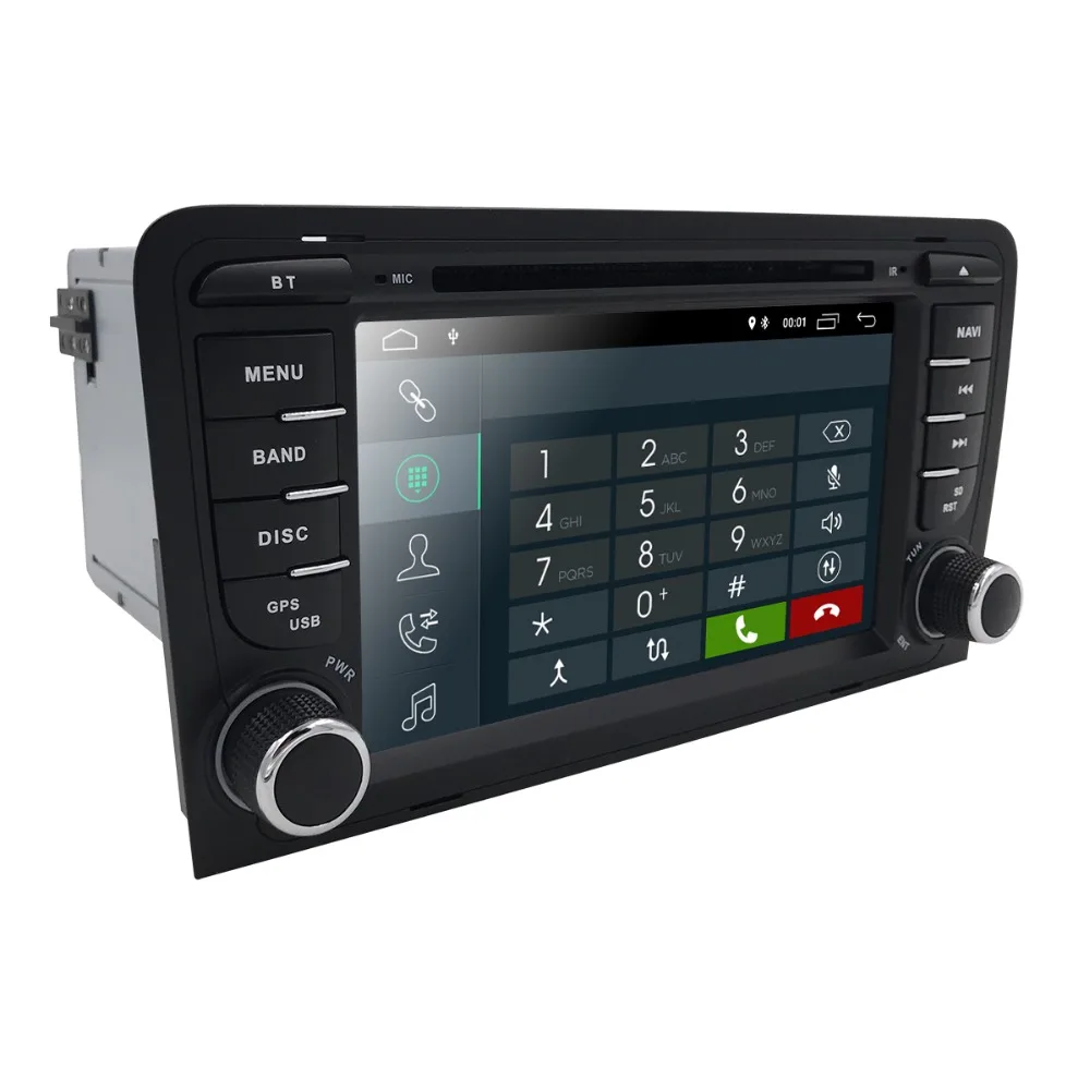 2Din 7 &quot1024x600 четырехъядерный 2 ГБ/16 ГБ/32 ГБ Android 9 0 PC Автомобильный DVD GPS для Audi A3 S3