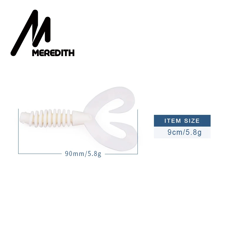 MEREDITH рыболовные приманки 8 шт. 9 см 5,8 Г STINGER SHAD мягкая пластиковая наживка Хищник щука