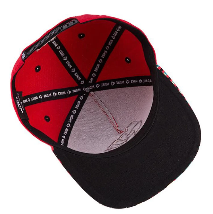 Новый мужской Моды Черный Печатных Шляпы Регулируемые Хип-Хоп Snapback Бейсболка