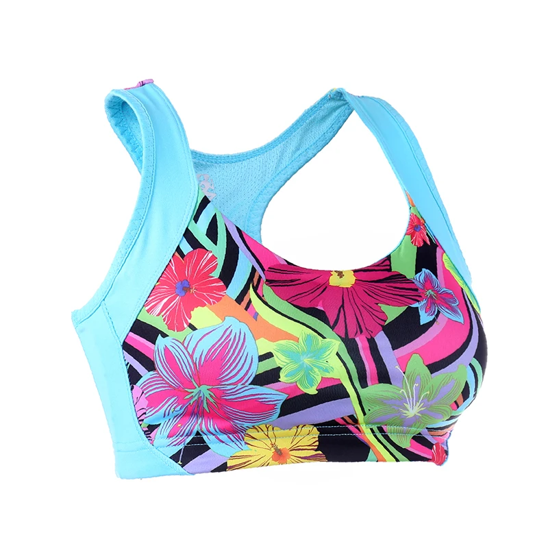 Женский спортивный бюстгальтер Midium с широкими лямками для бега занятий йогой и