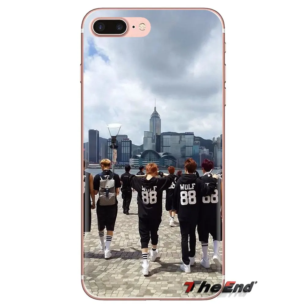 For LG G3 G4 Mini G5 G6 G7 Q6 Q7 Q8 Q9 V10 V20 V30 X Power 2 3 K10 K4 K8 2017 xiumin EXO south korean band TPU Transparent Cover |
