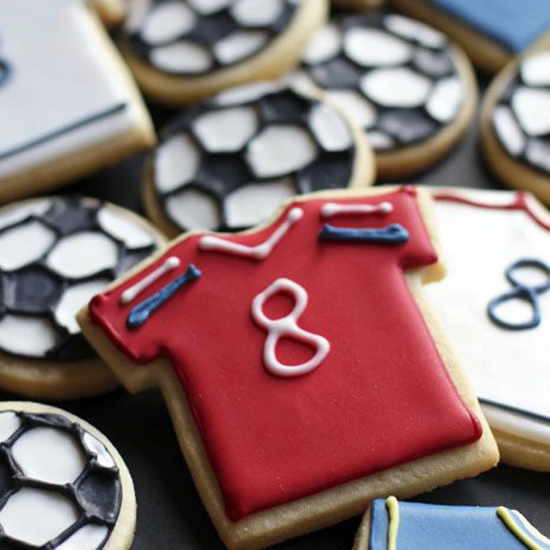 Футбольная Футболка металлический резак для марок кондитерские изделия форма