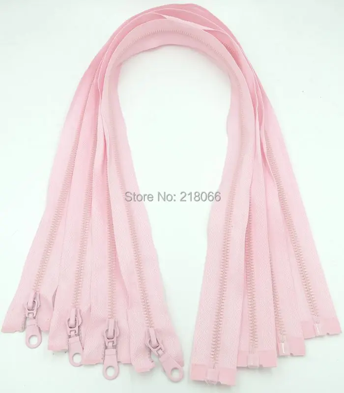 

20 pcs 70cm 5# Pink Resin Zipper Down Jacket /Overcoat Zipper Open end Zipper Clothing Accessories