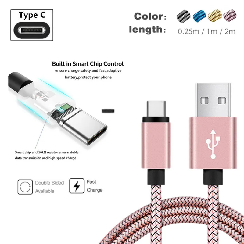Оригинальное быстрое зарядное устройство QC3.0 2.4a USB Type C зарядный кабель для Huawei Mate