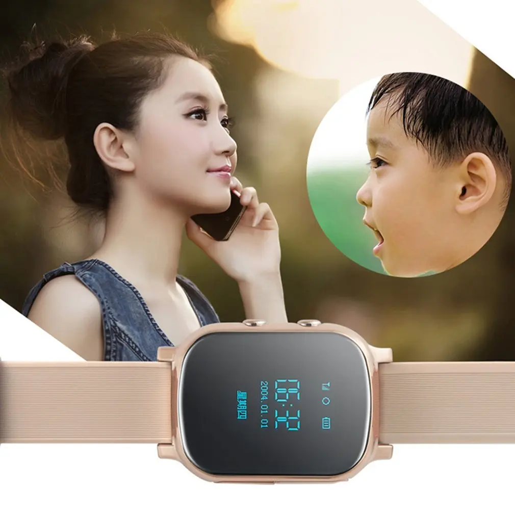 T58 gps трекер SOS интеллектуальный мониторинг позиционирования телефон OLED Детские