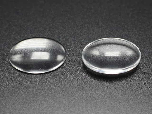 

100 Transparent Clear Oval Dome Flatback Glass Cabochon 13X18mm